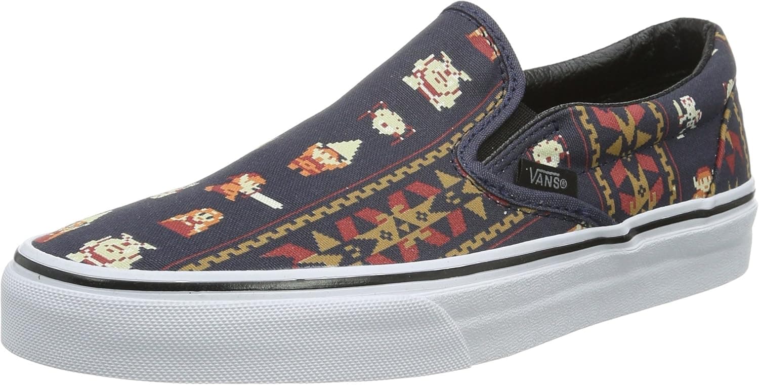 Vans Classic Slip-On Nintendo Leather Skateboarding Shoe