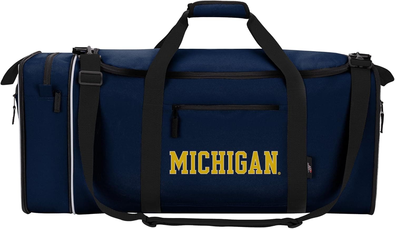 Northwest NCAA Michigan Wolverines Unisex-Adult "Steal" Duffel Bag, 28" x 11" x 12", Steal