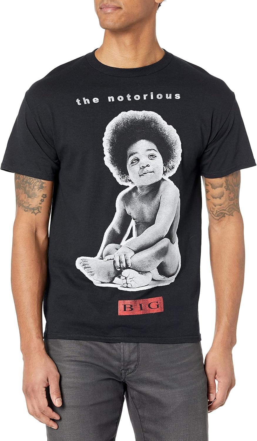 The Notorious B.I.G Men's Multi-Colored Crown T-Shirt