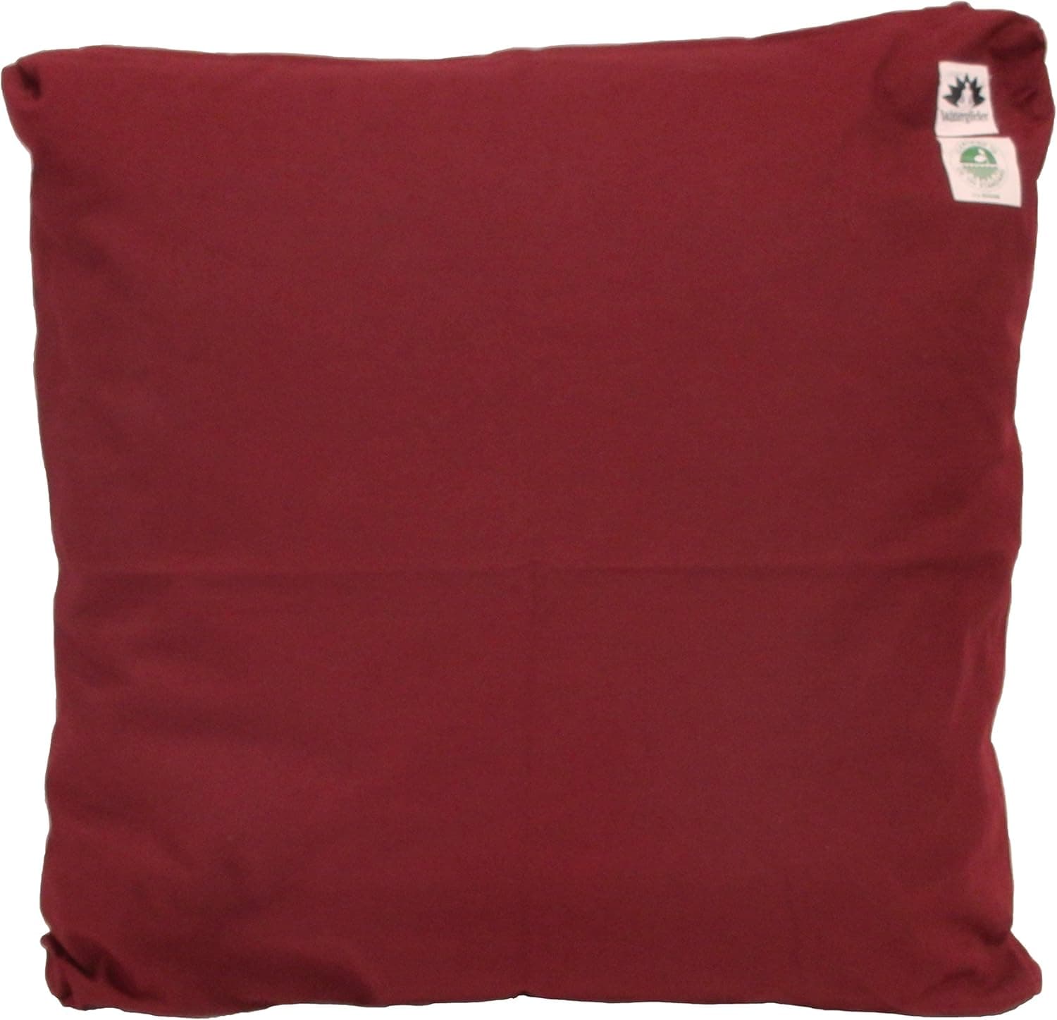 Waterglider International Zabuton Cushion: Kapok-Filled, 100% Organic Cotton Cover Meditation Cushion (Burgundy, Medium 24 X 24)