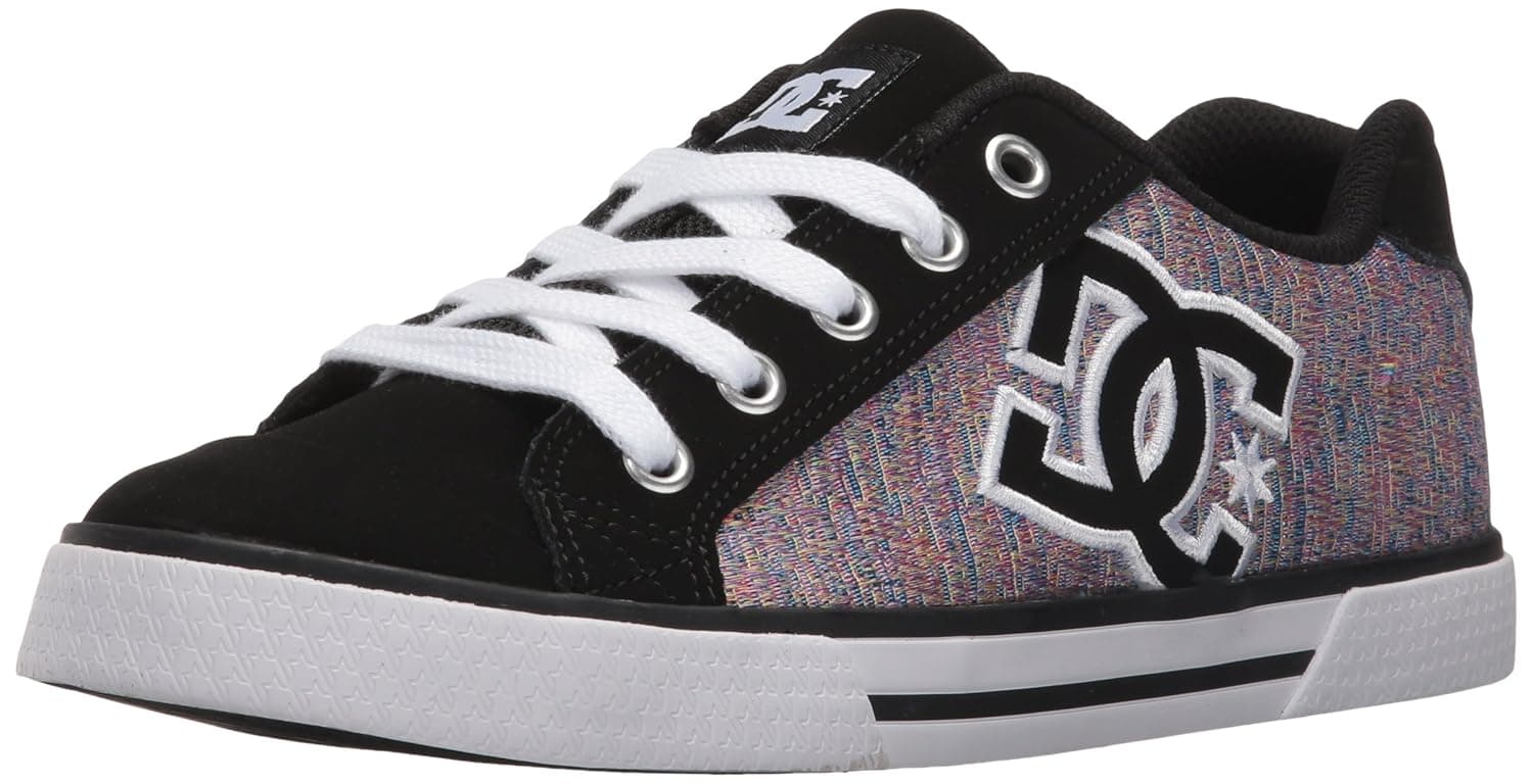 DC Women's Chelsea SE Skate Shoe Skateboarding, Black/Multi, 10 M US
