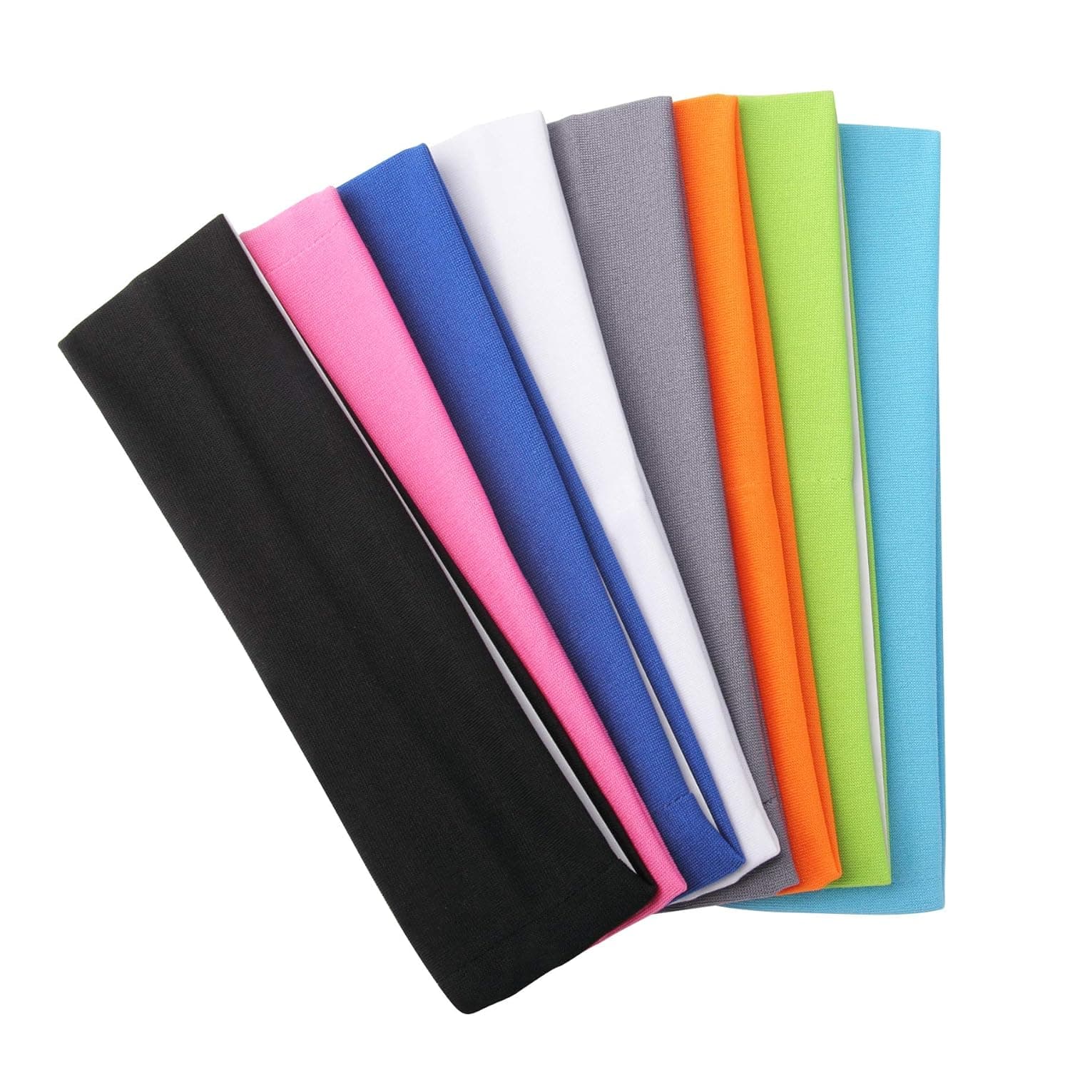 sansheng Yoga Sports Headband, Stretch Yoga Headband,Suitable for Women,Flexible Stretch Girls Sports Headband (8