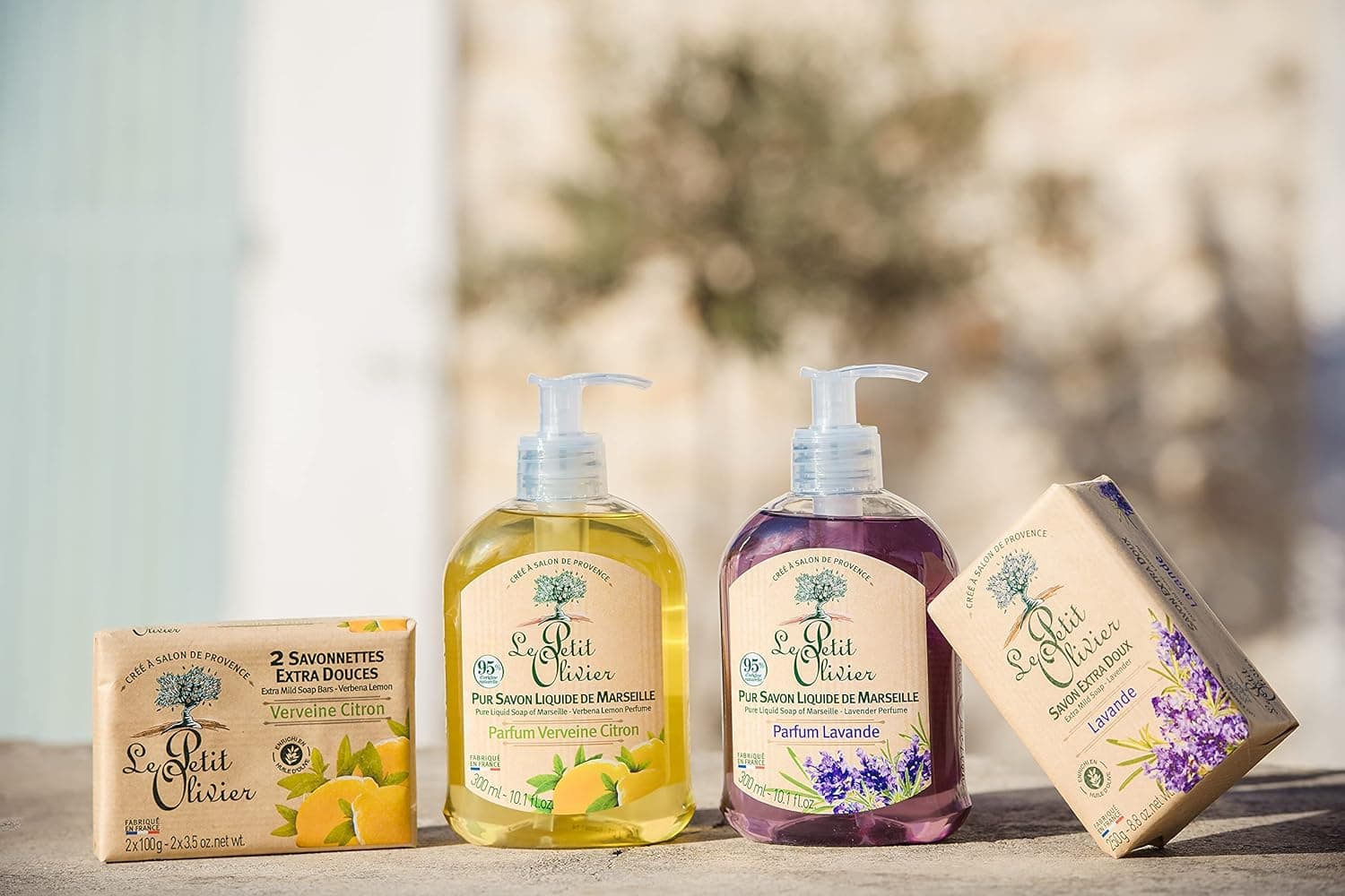 Le Petit Olivier Pure Marseille Liquid Soap - Verbena Perfume - Gently Cleanses Skin - Delicately Perfumed - Vegetable Origin Based - 10.1 oz