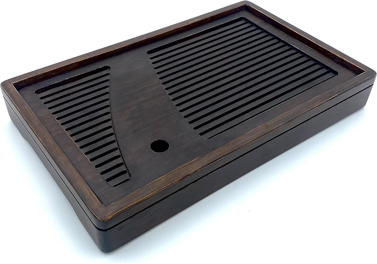 XiangFu Bamboo Tea Tray Gongfu - Chineese/Japanese Tea Ceremony Wooden Tea Tray, Kungfu Serving Tray for Tea