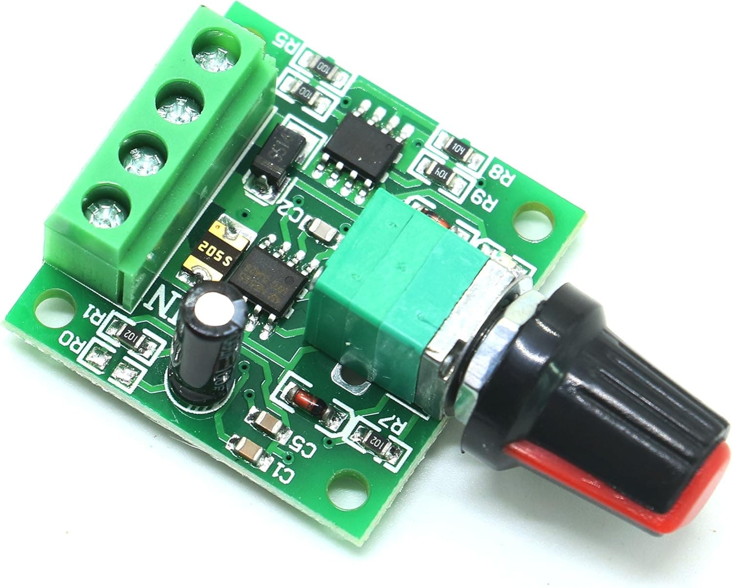 Gonioa Low Voltage Dc 1.8v 3v 5v 6v 12v 2A Motor Speed Controller PWM 1803BK Adjustable Driver Switch