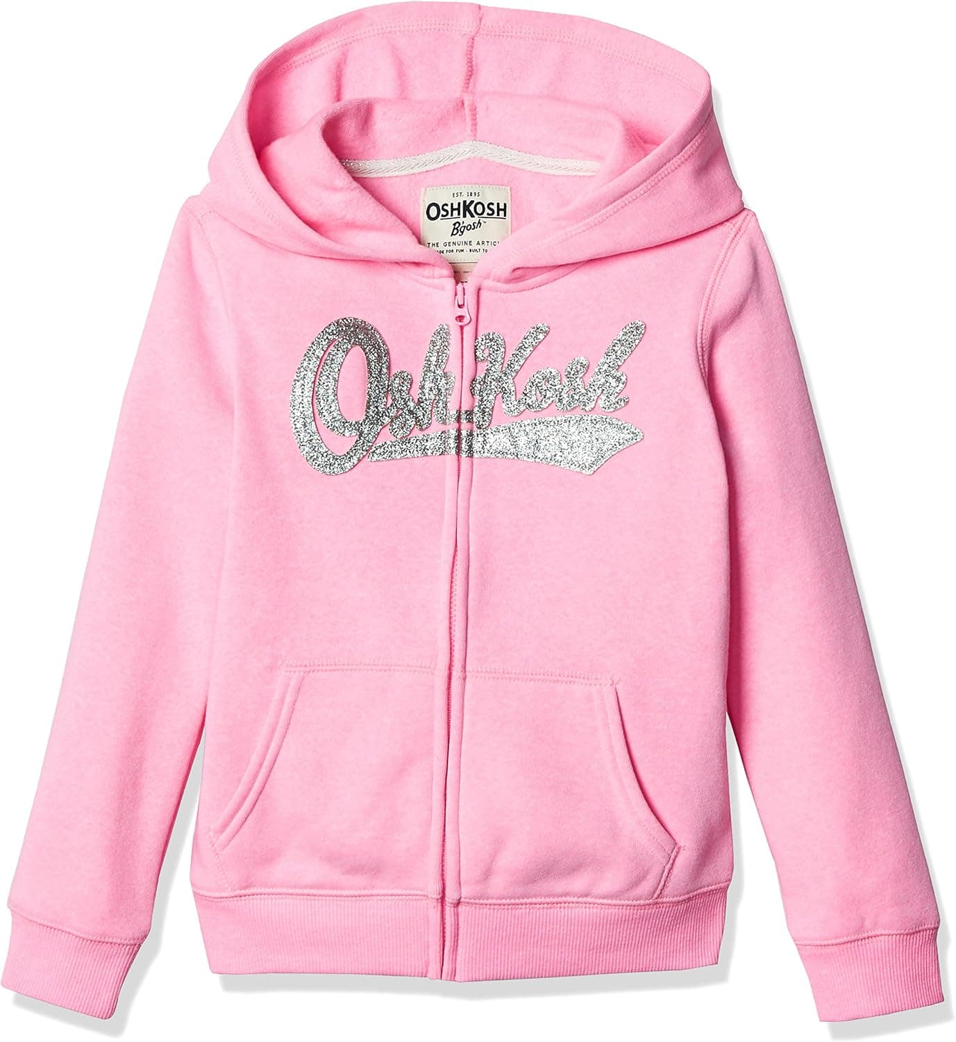 OshKosh B'Gosh Girls' Full Zip Logo Hoodie