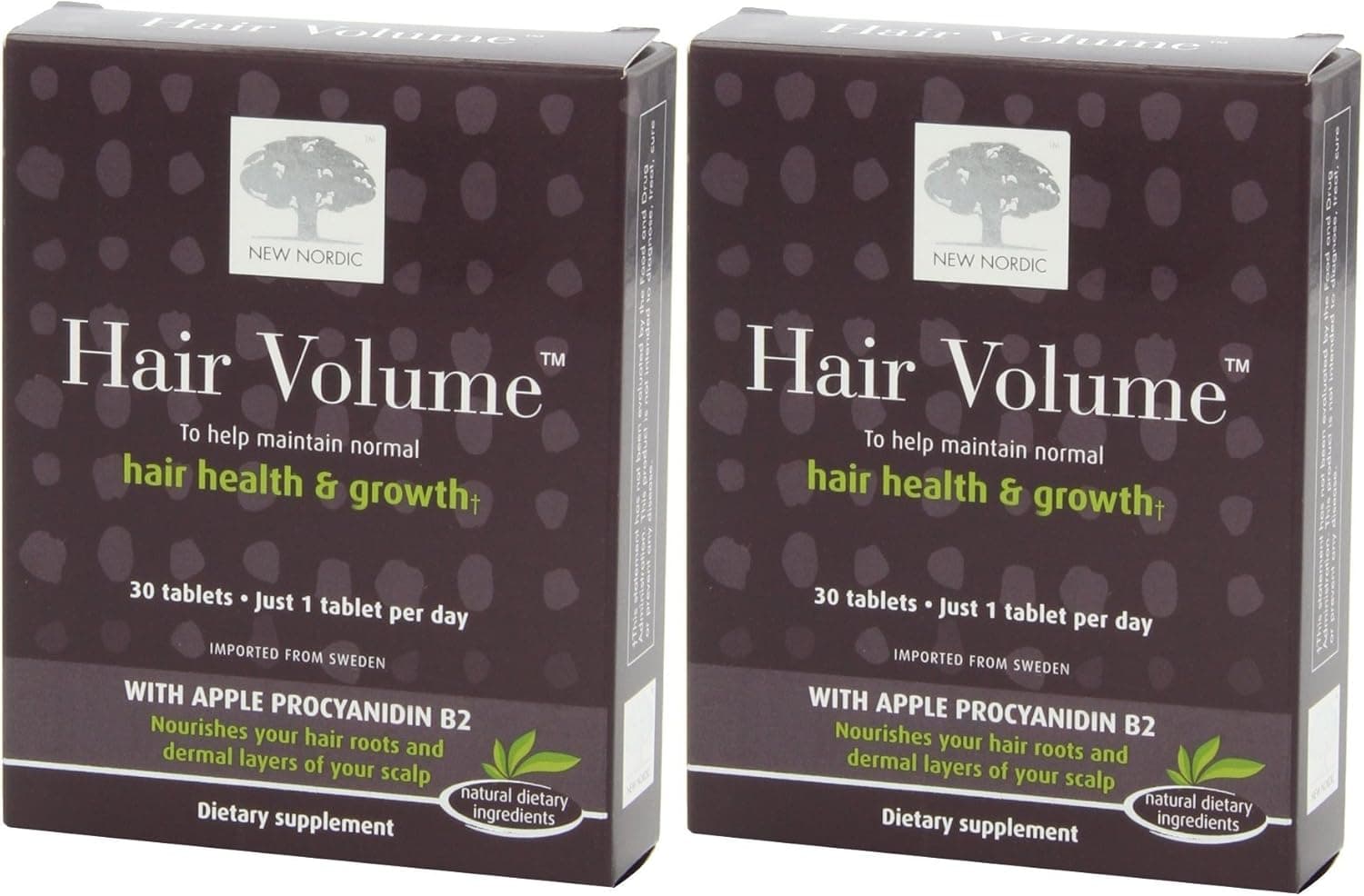 New Nordic Hair Volume, 30 Count (2 Pack)
