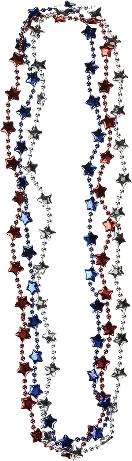amscan Stars Bead Party Necklaces, 33", 36 Ct.