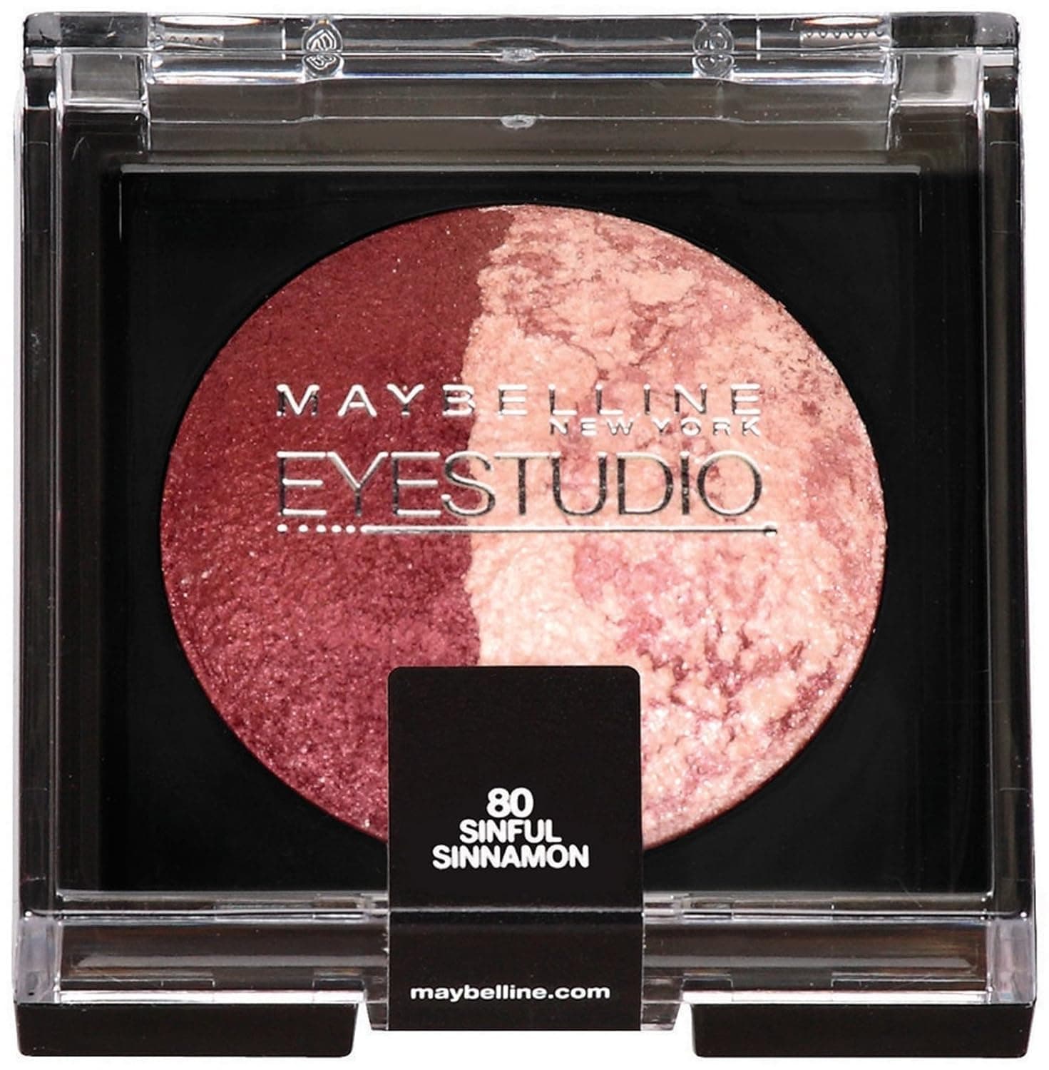 (Pack 2) Maybelline New York Eye Studio Color Pearls Marbleized Eyeshadow, Sinful Sinnamon 80, 0.09 Ounce