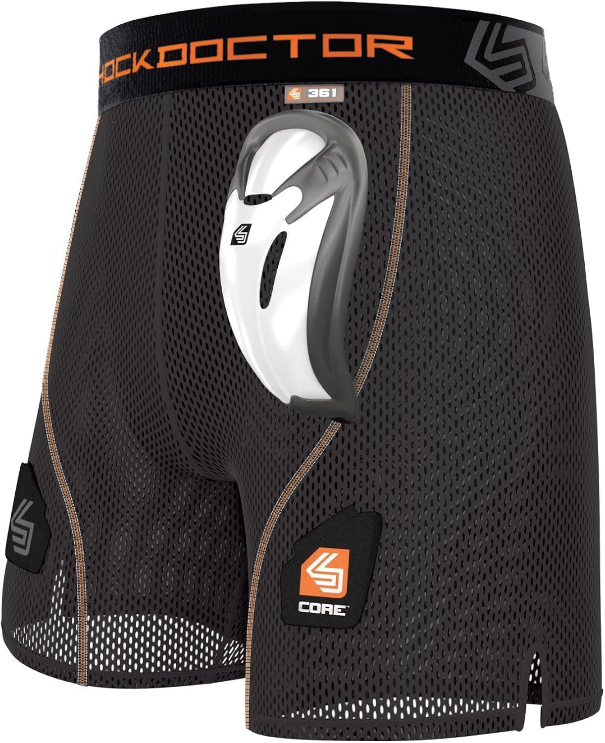 Shock Doctor Men’s Loose Hockey Shorts Supporter with BioFlex Cup Included, Adult, Youth, Boys Sizes