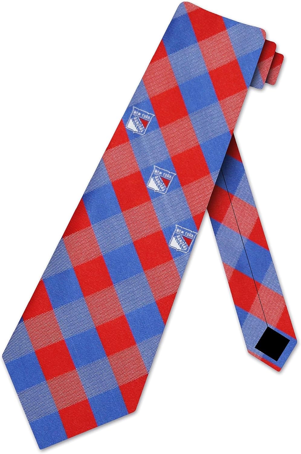 Rangers Check Polyester Neck Tie New York Hockey Team Ties