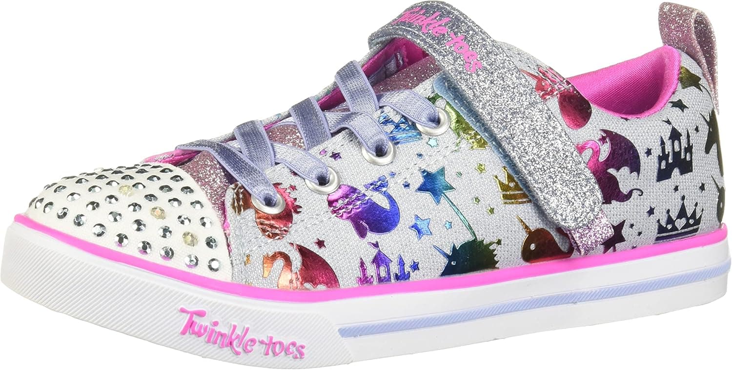 Skechers Unisex-Child Sparkle Lite-Princessland Sneaker