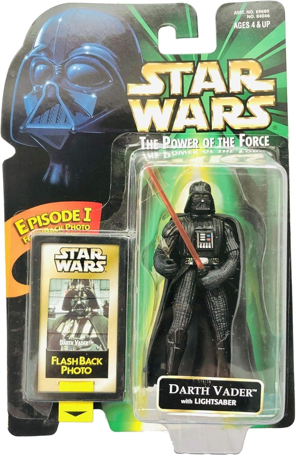 Hasbro Star Wars Power of the Force POTF2 Flashback Darth Vader Action Figure