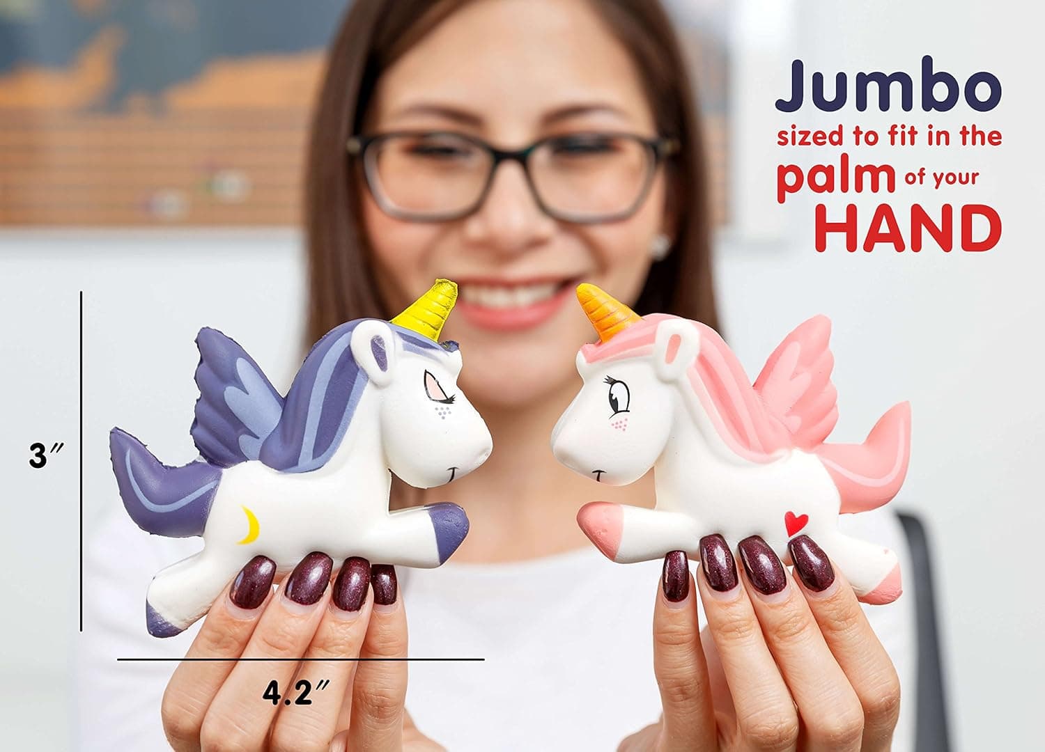 infloatables Jumbo Unicorn Squishy Family 4 Pack - Our Slow Rising Unicorn squishies are The Most Cute and Soft Way to Relieve Stress! This 4 Pack of Unicorns Makes a Great Gift and is The Best Value