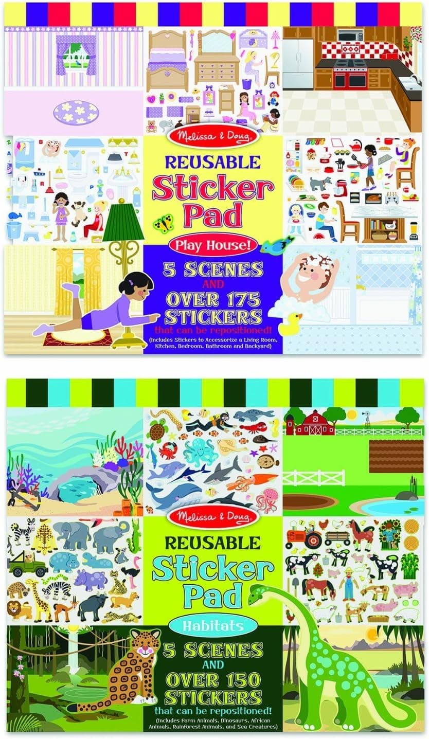 Melissa & Doug Reusable Sticker Pad Bundle
