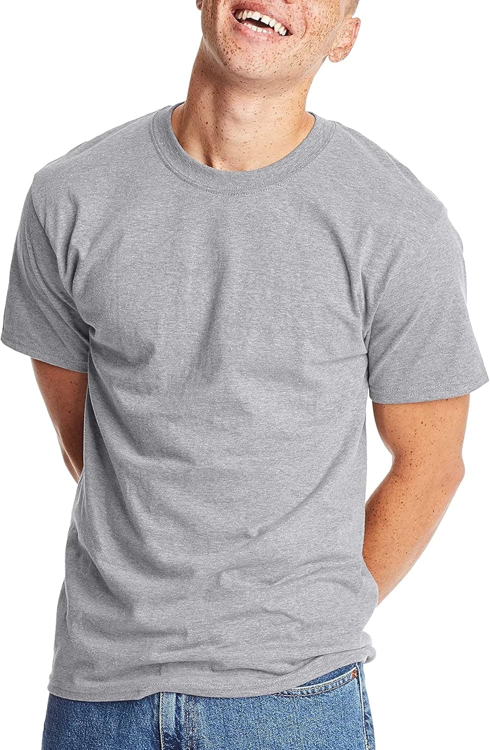 Hanes Mens Beefy Short Sleeve Tee Value Pack (2-Pack) (Availble in Tall)