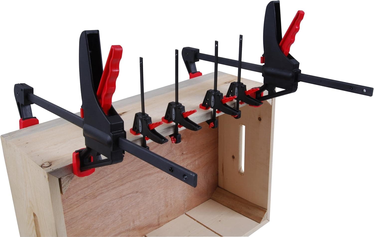 KR Tools 19196 Pro Series 6-Piece Ratcheting Bar Clamp and Spreader Set