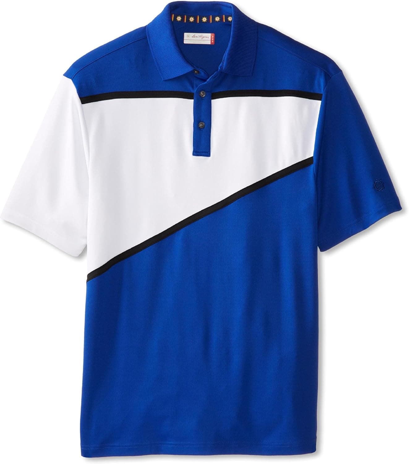 Ben Hogan Men's Golf Performance Iconic Colorblock Short Sleeve Polo Shirt