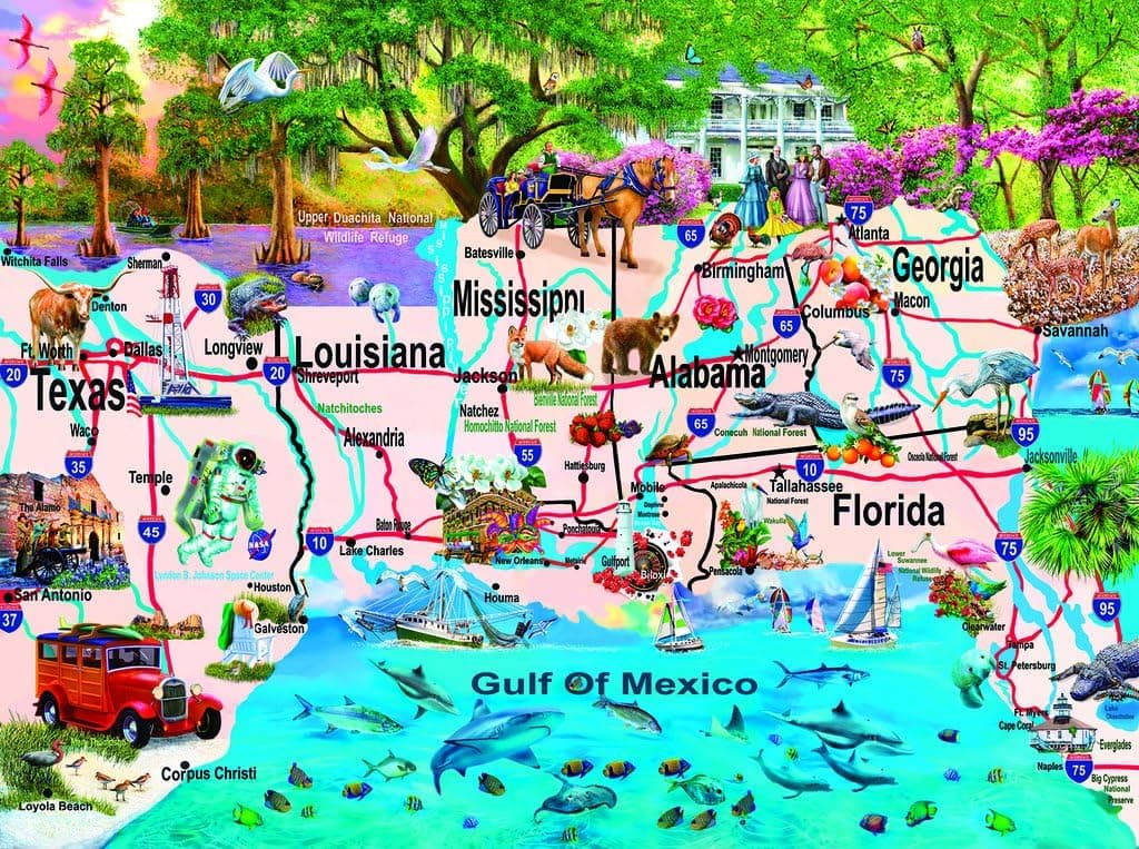 Gulf Coast 1000 pc Jigsaw Puzzle by SunsOut