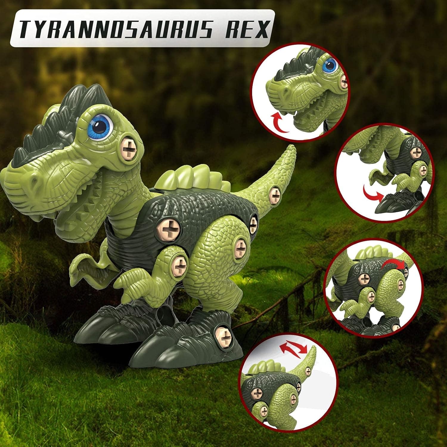 Take Apart Dinosaur Toys for 3 4 5 6 7 Year Old Boys Birthday Gifts with Dinosaur Eggs, Kids STEM Toys Dinosaur Toys for Kids 3-5 5-7