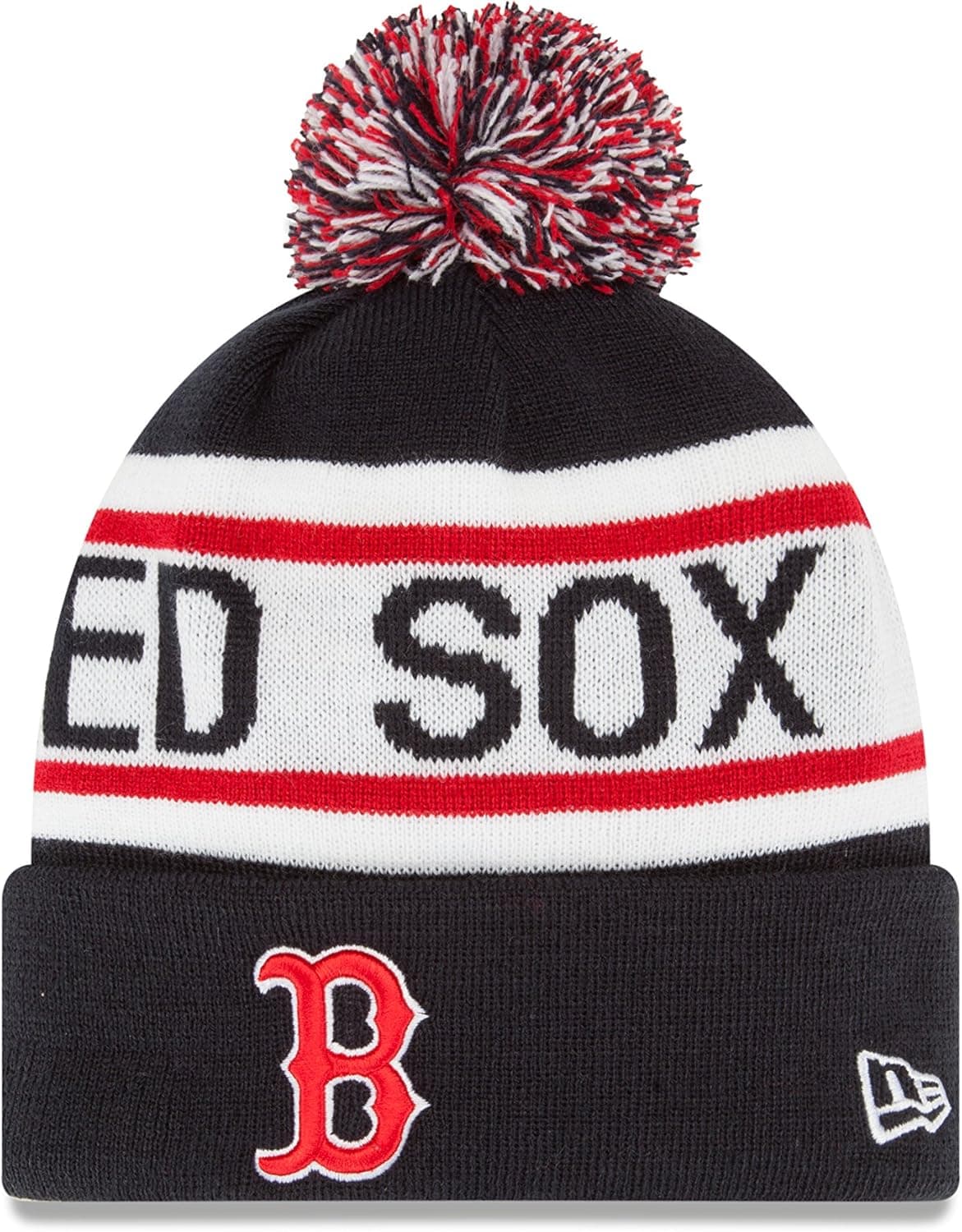 MLB New Era Biggest Fan Redux Knit Beanie with Pom