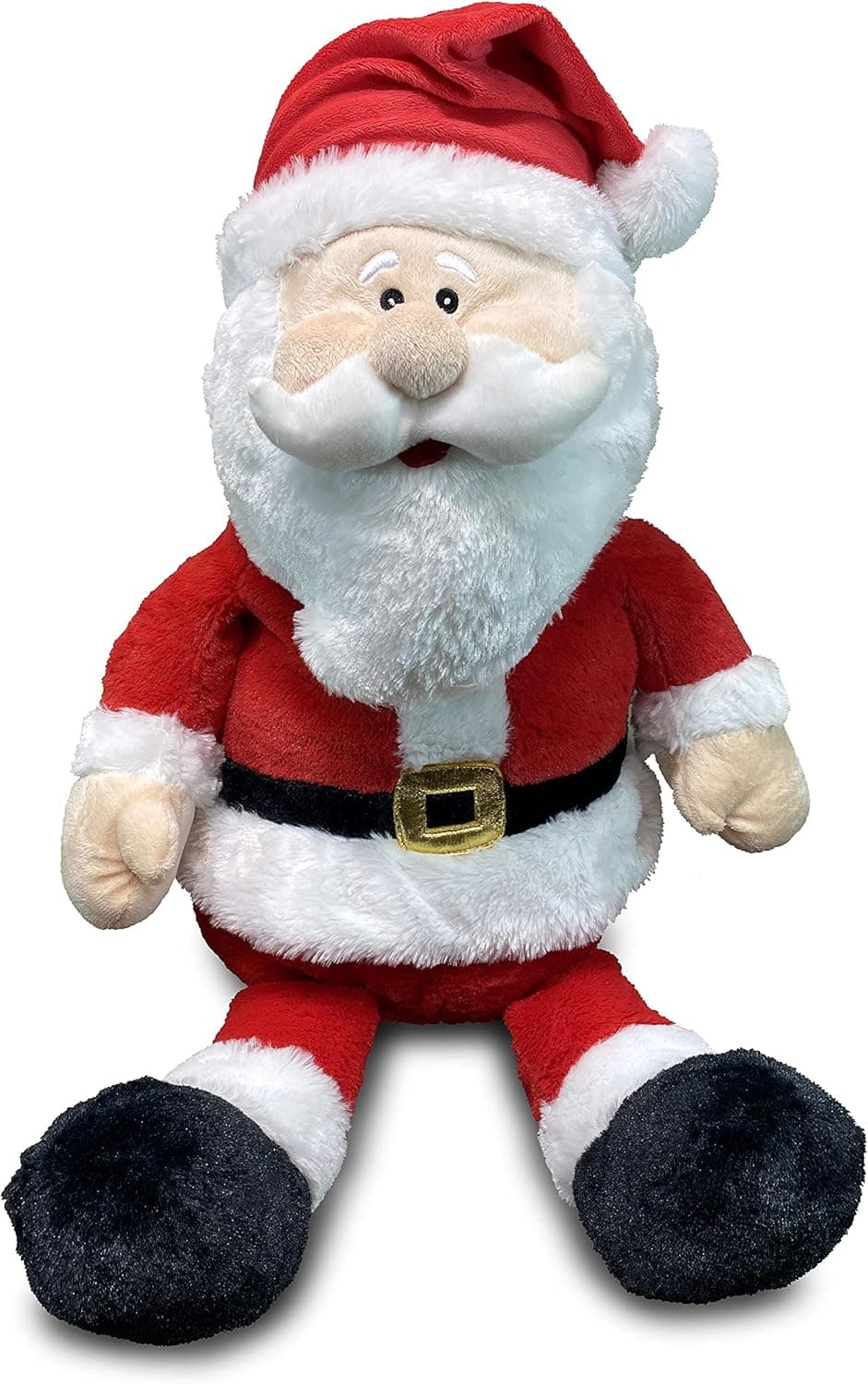 Gitzy 28" Jumbo Sitting Christmas Santa Plush Toy Gift - Perfect Christmas or Home Decor for Any Room or Under Your Tree