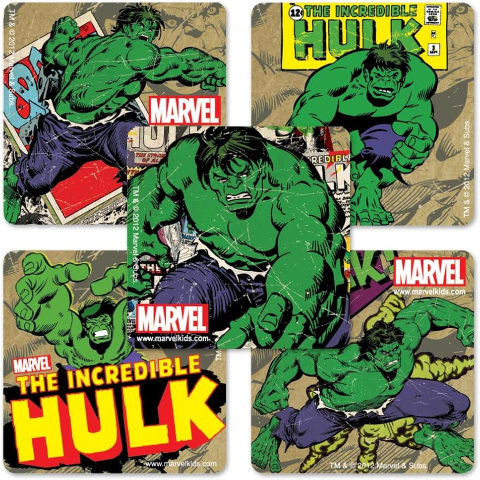 SmileMakers Incredible Hulk Stickers - 100 Per Pack