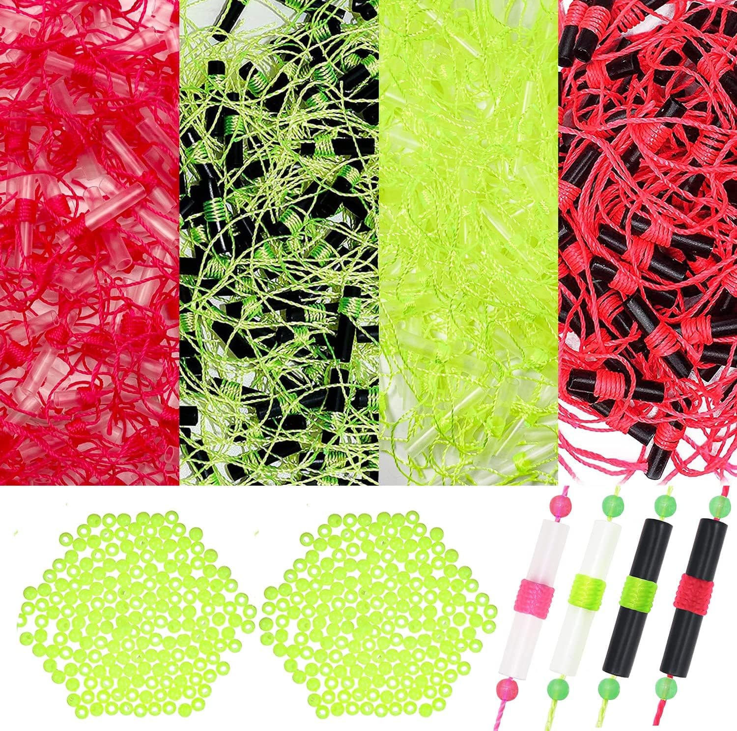 YOTO Bobber Stoppers,Float Stops Slip Knots for Fishing Line,Fishing Glow Beads