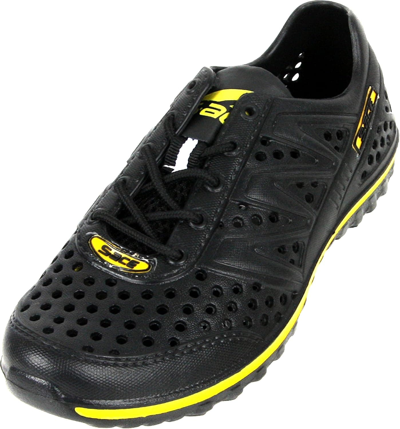 New Black Lace up Water Sports Aqua Summer Beach Womens Water Shoes