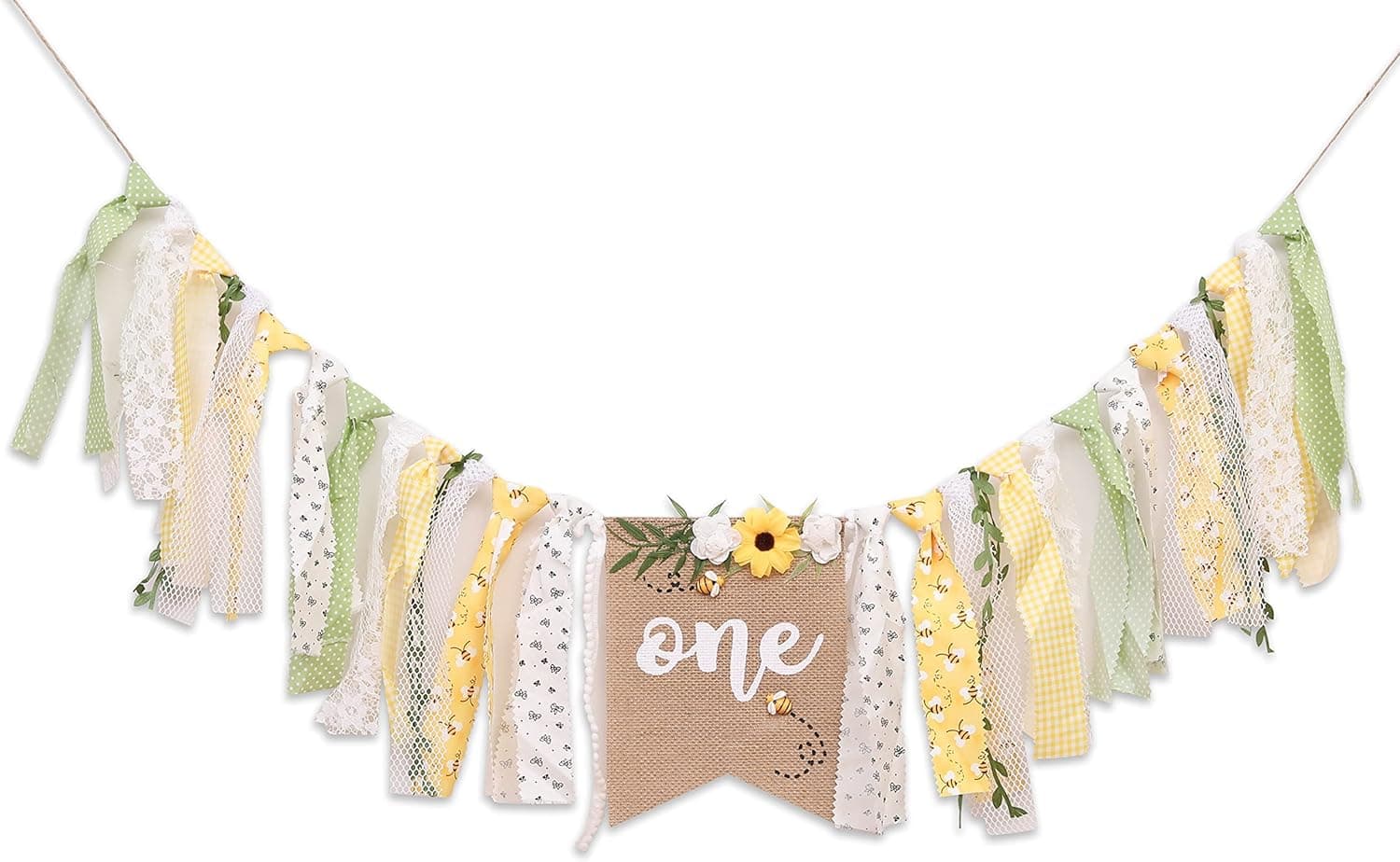 Bee Theme 1st Birthday High Chair Banner - Baby Bee One Banner 1st Birthday Girl，bee Birthday Party Decorations，happy First Bee Day High Chair Banner Decoration，highchair banner 1st birthday girl，high chair banner first birthday girl…