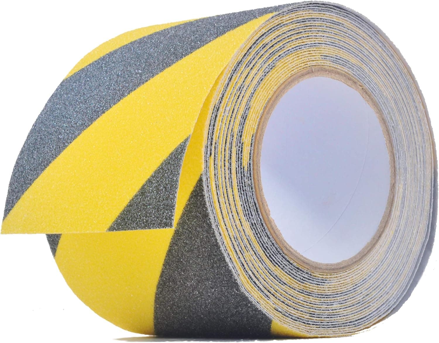 Anti Slip Traction Tape, 4" × 30 Feet, Longer and Wider, 80 Grit, Best Grip and Friction, Safe, Tread Step, Strong Abrasive Adhesive for Stairs, Indoor, Outdoor -Warning