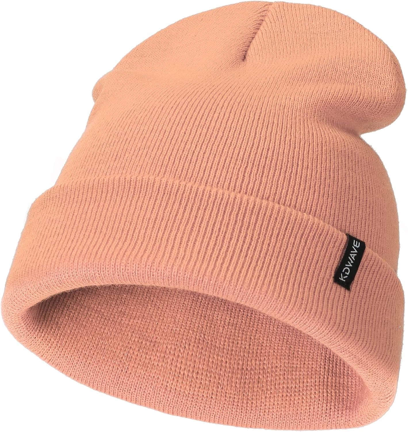 KDWAVE Knit Cuffed Beanie Hat Skull Cap Cute for Men Women Unisex Fisherman Hats Soft Warm Stretchy Solid Color