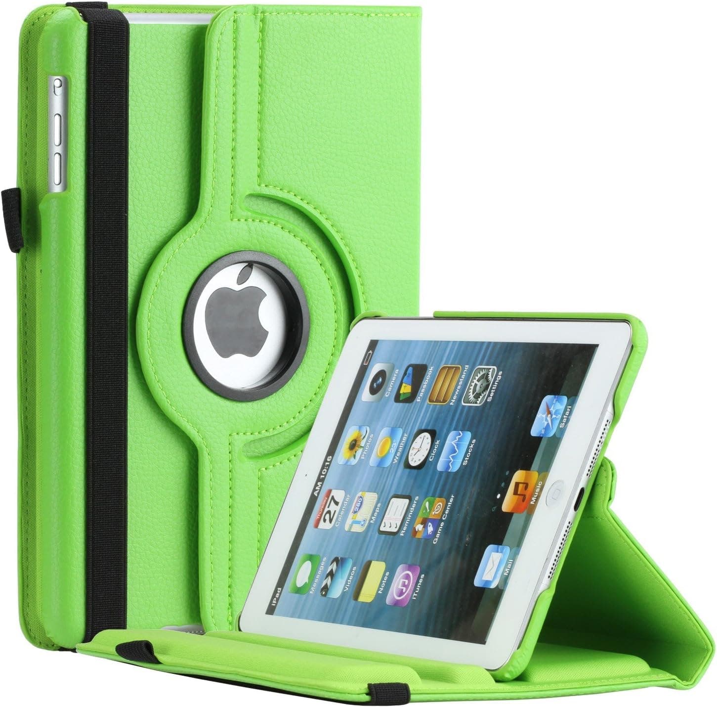 Thilon PU Leather 360 Degree Rotating Auto Sleep / Wake up Stand Case for Apple for iPad Air 2, Green
