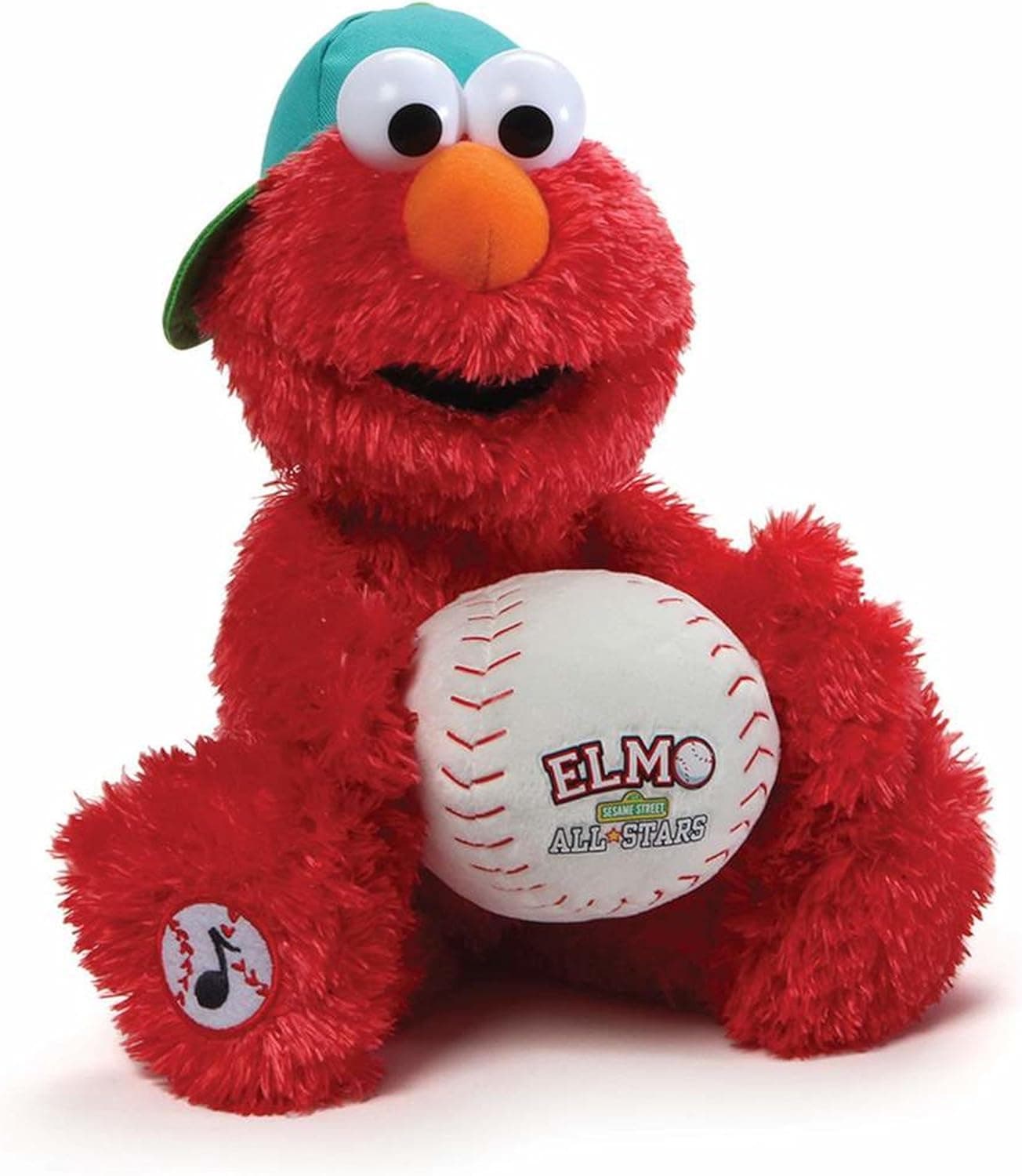GUND Sesame Street Baseball Player Elmo Animated Stuffed Toy Plush