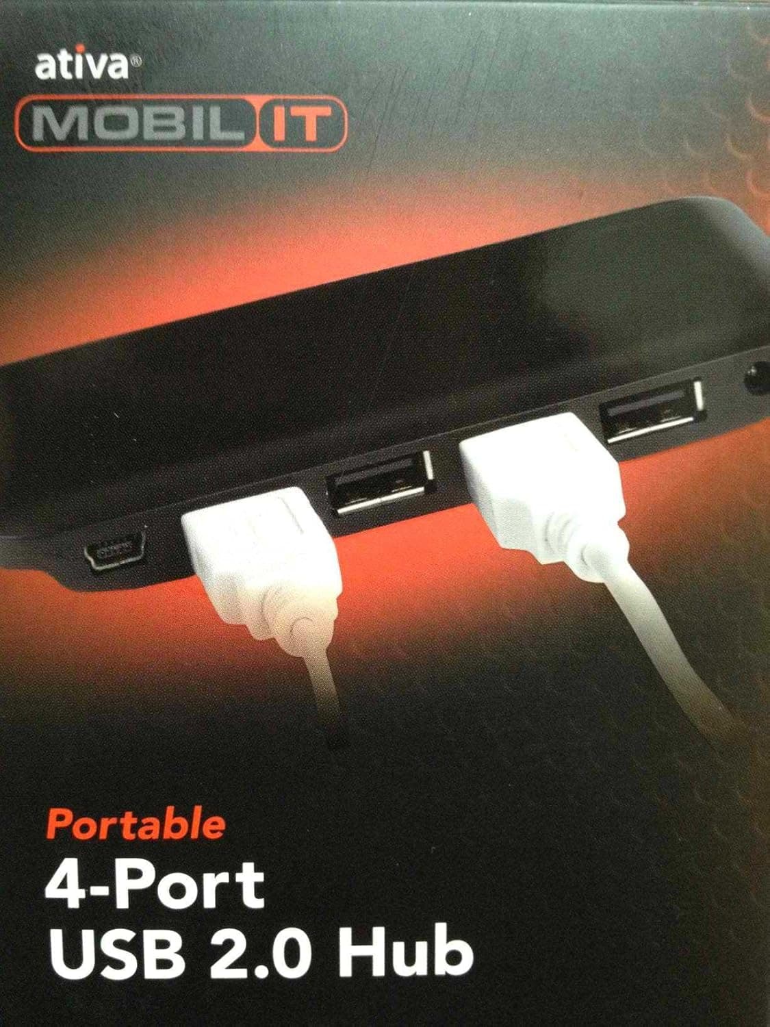 Ativa Mobil IT Portable 4-Port USB 2.0 Hub