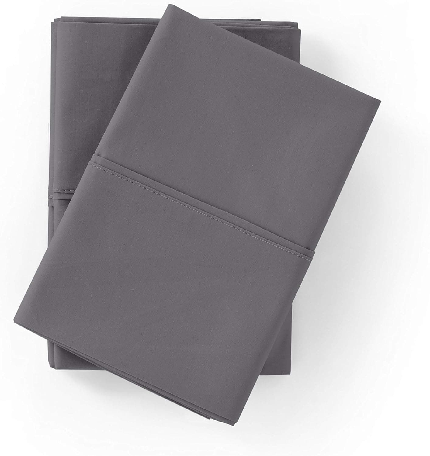 300 Thread Count 100% Pure Natural Cotton Pillowcase for Sleeping - Plain Weave - Durable and Soft Smooth Standard/Queen Pillow Cover (Set of 2)(Chocolate, 20''x30'')