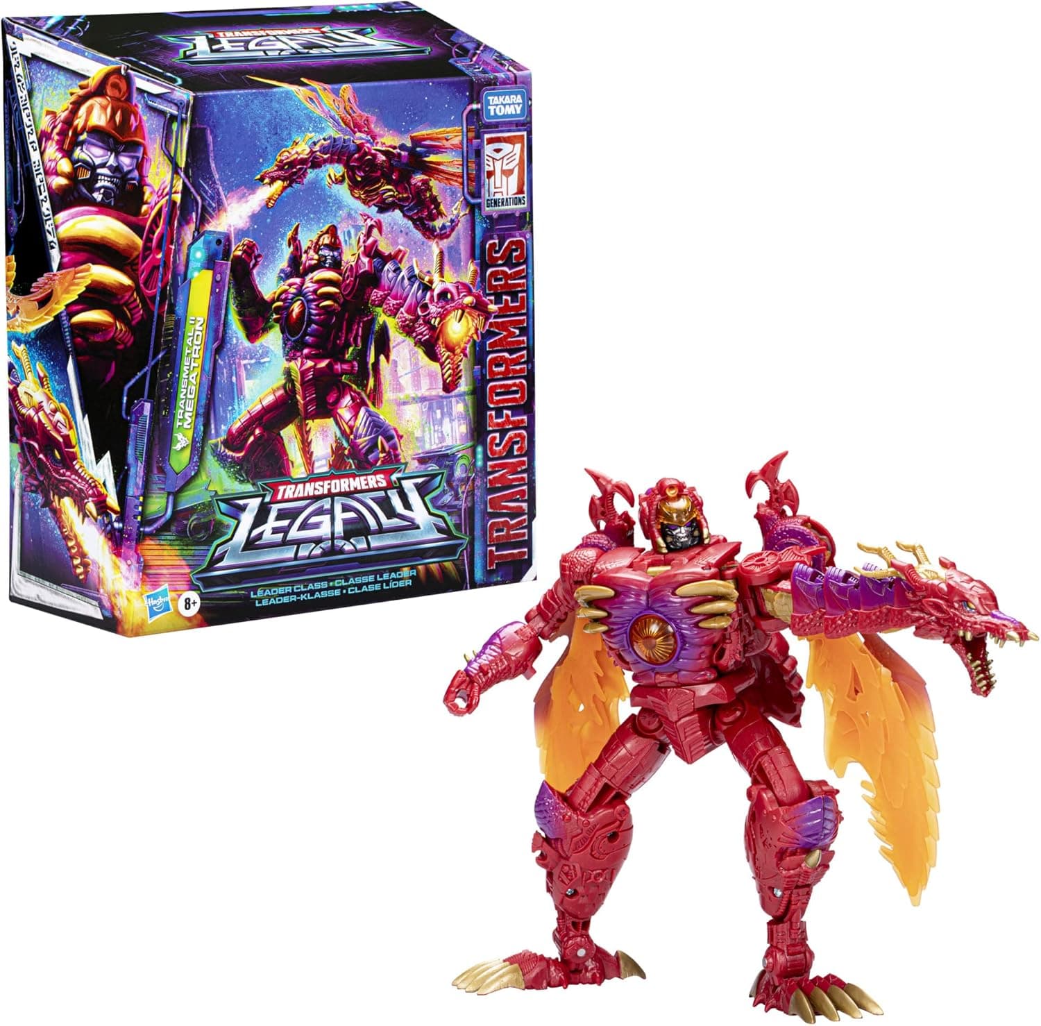 Transformers Toys Generations Legacy Series Leader Transmetal II Megatron Action Figure - Kids Ages 8 and Up, 8.5-inch