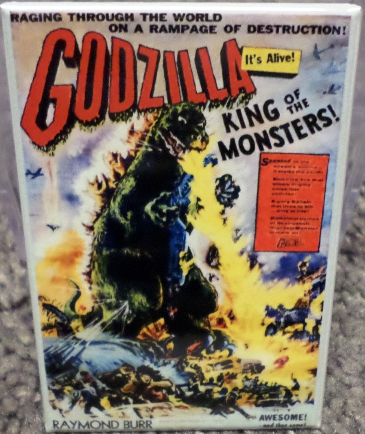 Godzilla King of Monsters Magnet 2" x 3" Refrigerator Locker Movie Poster