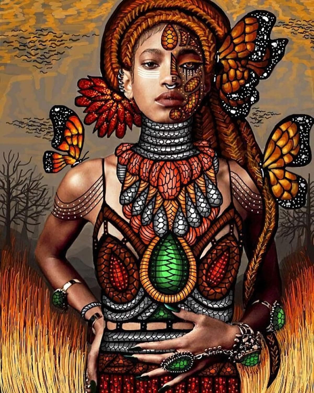500-Piece Jigsaw Puzzle Puzzle for Adult Children, African American Woman, Educational Game Family Decoration Puzzle