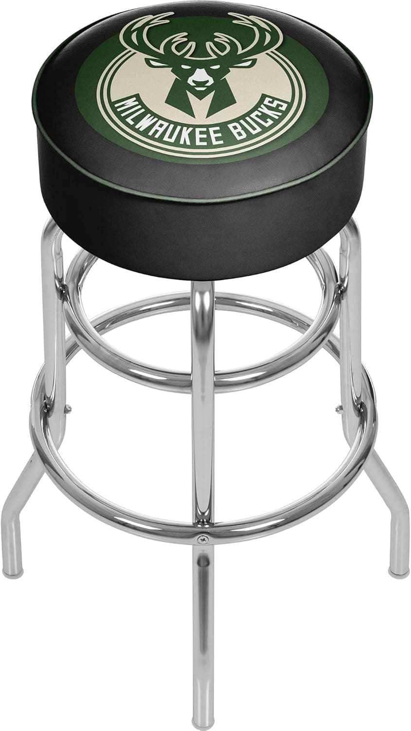 NBA Milwaukee Bucks Padded Swivel Bar Stool