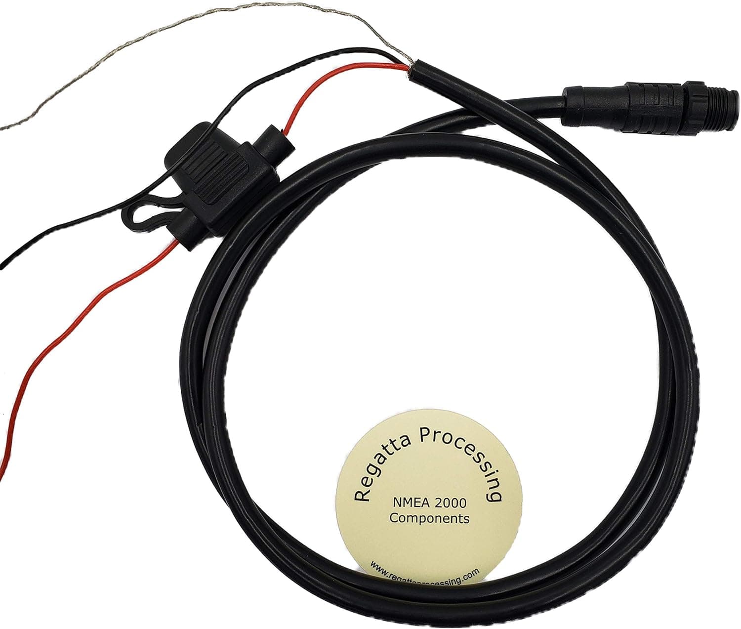 Regatta Processing NMEA 2000 (N2K) Power Cable with Fuse, for Lowrance Simrad B&G Navico & Garmin Networks