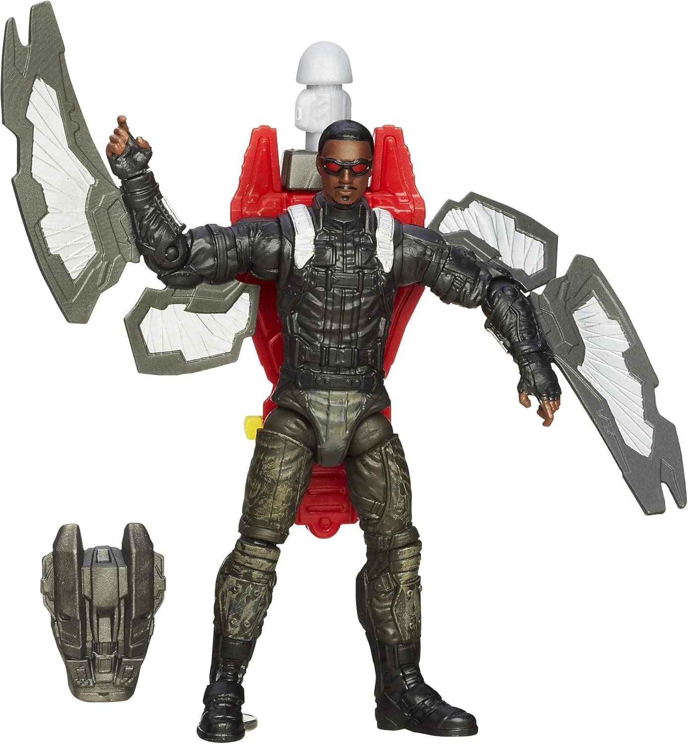Marvel, Captain America The Winter Soldier, Super Soldier Gear Action Figure, Rocket Storm Falcon, 3.75 Inches