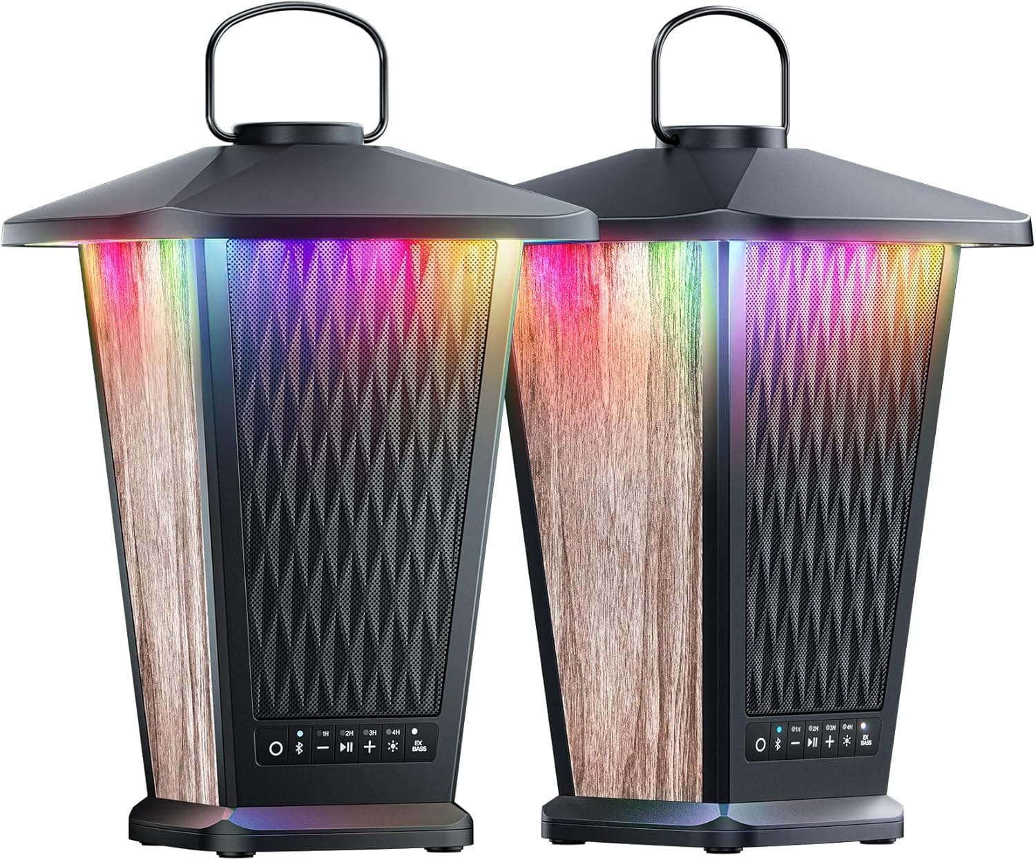 BolaButty Bluetooth Speakers,Outdoor Waterproof Wireless Speakers with Punchy Bass & Beat-Driven Lights Show, Multi-Sync up to 100 Speakers, Big Loud Surround Stereo Sound System for Party/Pool/Patio