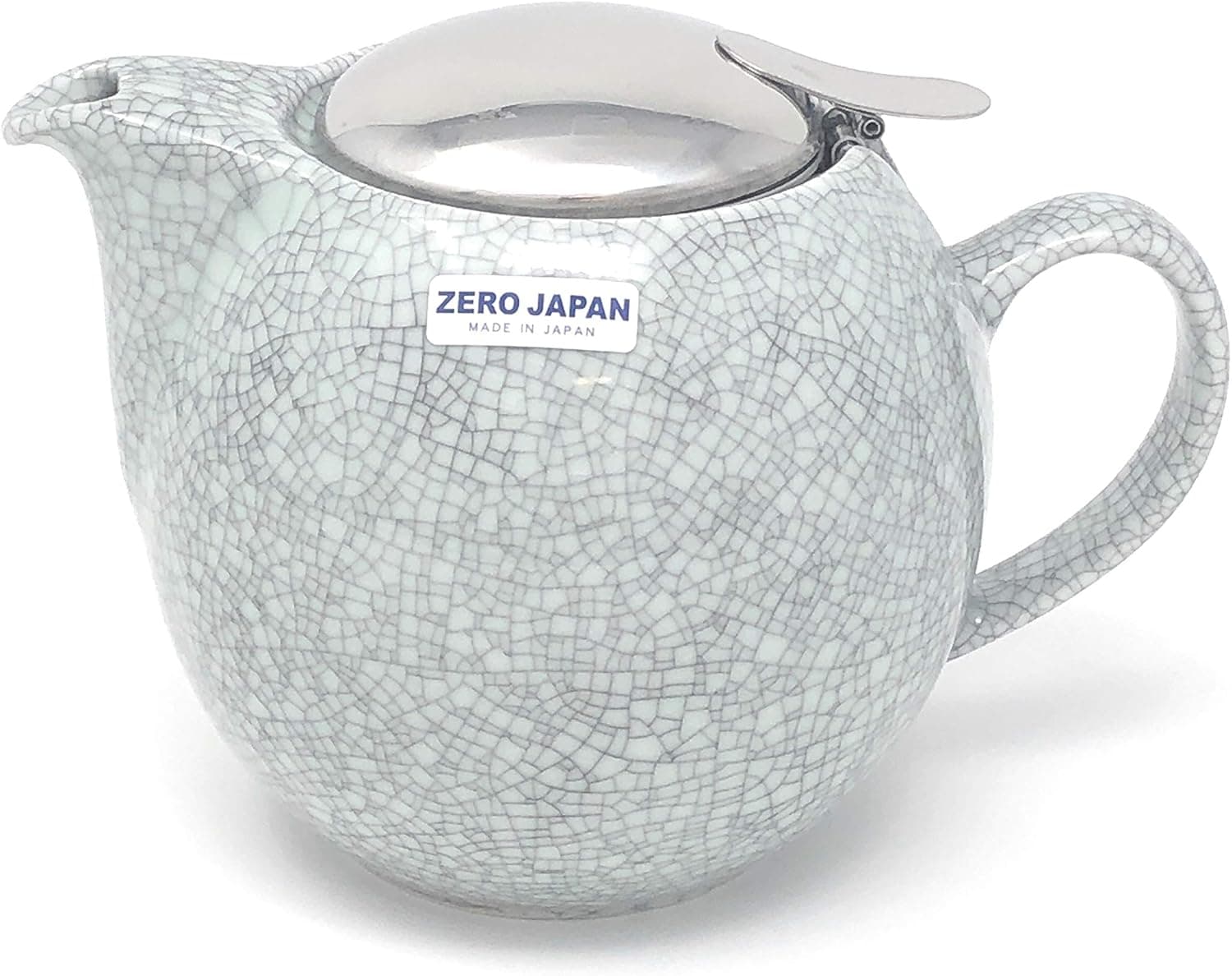Bee House Round Teapot 24oz (Crackle Blue)