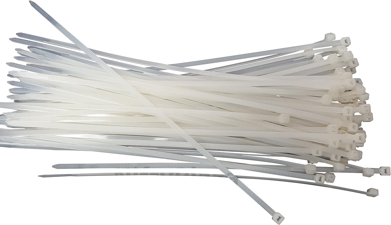 NiftyPlaza 8 Inch 50 lbs TENSILE Strength Cable Ties - UV Weather Resistant Nylon Wrap Zip Ties, Professional Grade UV Weather Resistant - HEAVY DUTY (200, Natural/Clear)