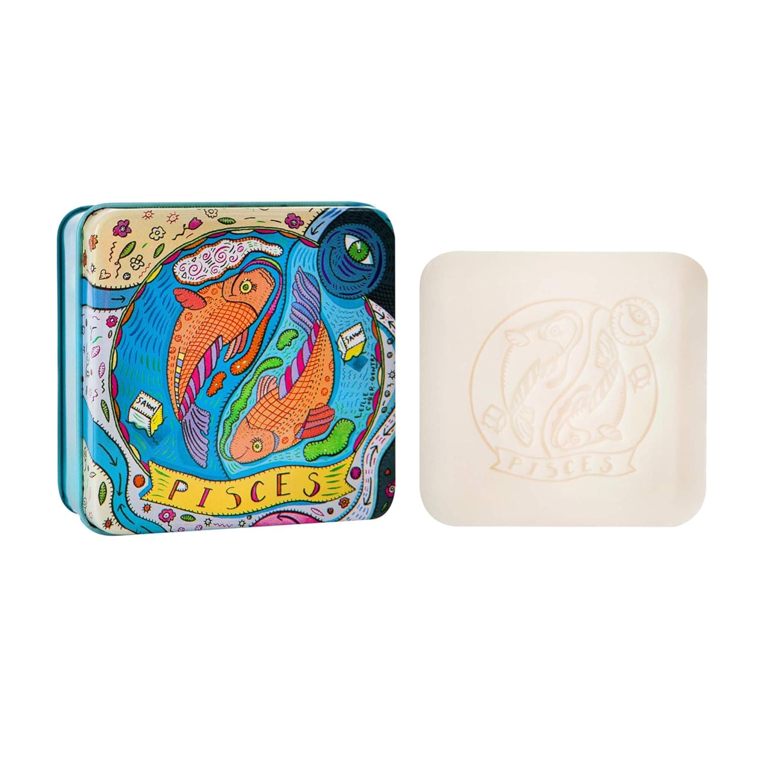 Pre De Provence Zodiac Tin Bar Soap, Pisces, 100 Gram
