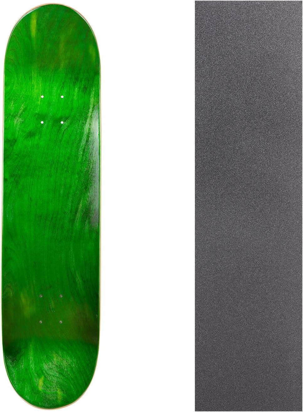 Cal 7 Blank Skateboard Deck with Grip Tape | 7.75, 8.0, 8.25 and 8.5 Inch | Maple Board for Skating