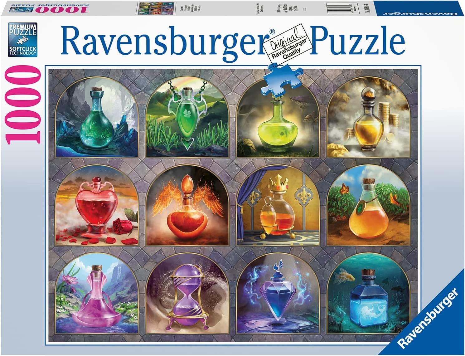 Ravensburger Magical Potions 1000 Piece Jigsaw Puzzle for Adults - 16816 - Every Piece is Unique, Softclick Technology Means Pieces Fit Together Perfectly