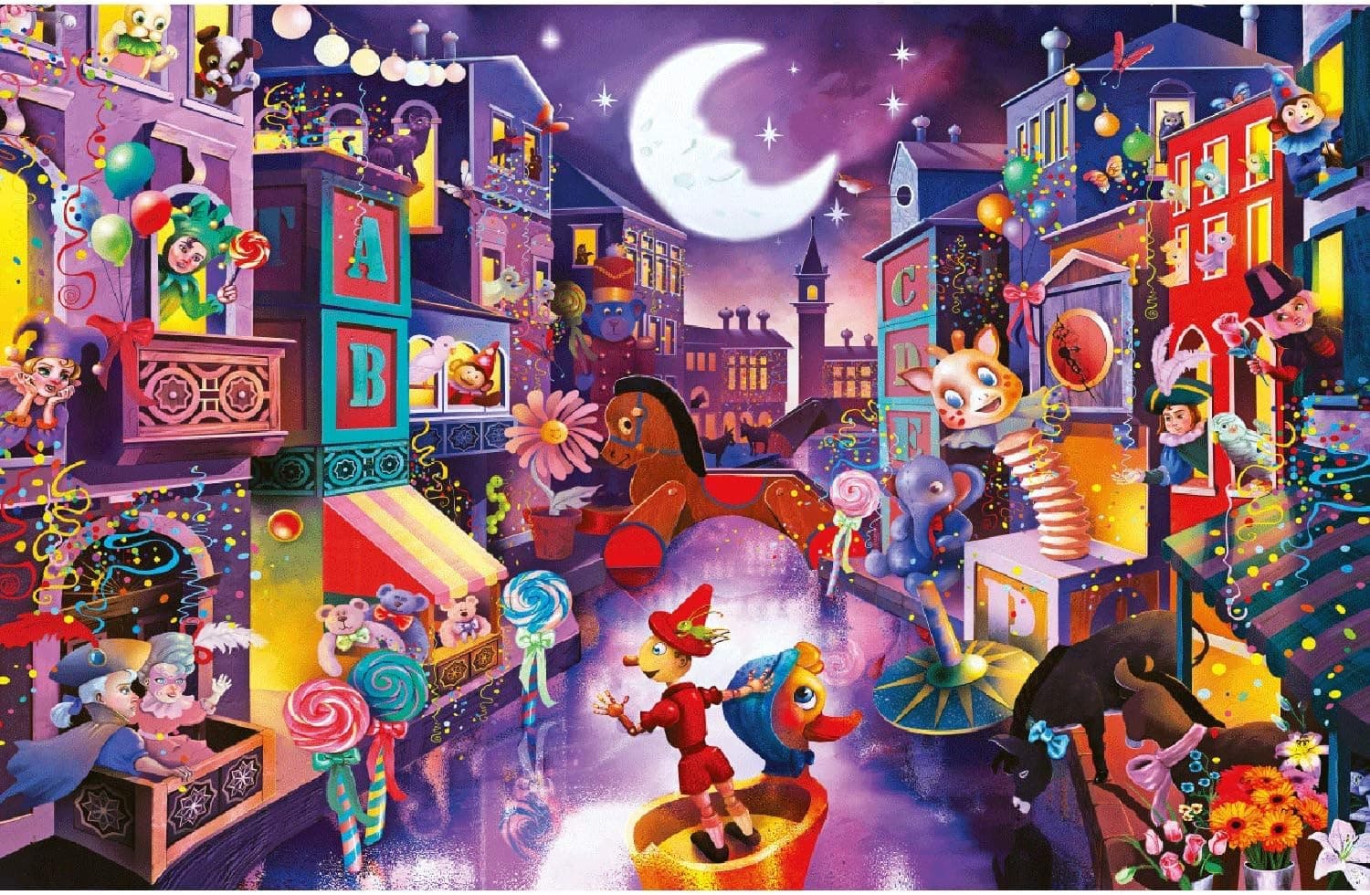 Funny 1000 Piece Puzzle for Adults - 1000 Pieces Puzzles and Rompecazas for Adults, Kids, Teens and Family, Perfect Toy in Outbreak (Funny Puppets Puzzle)
