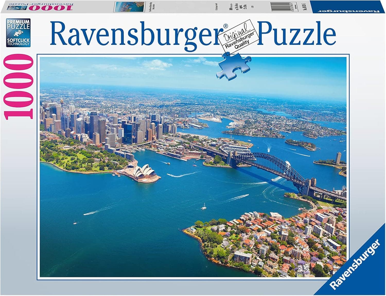 Ravensburger Sydney Harbour Opera House & Bridge Australia 1000 Piece Jigsaw Puzzles for Adults & Kids Age 14 Years Up - City Puzzle, Amazon Exclusive